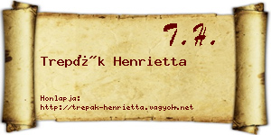 Trepák Henrietta névjegykártya